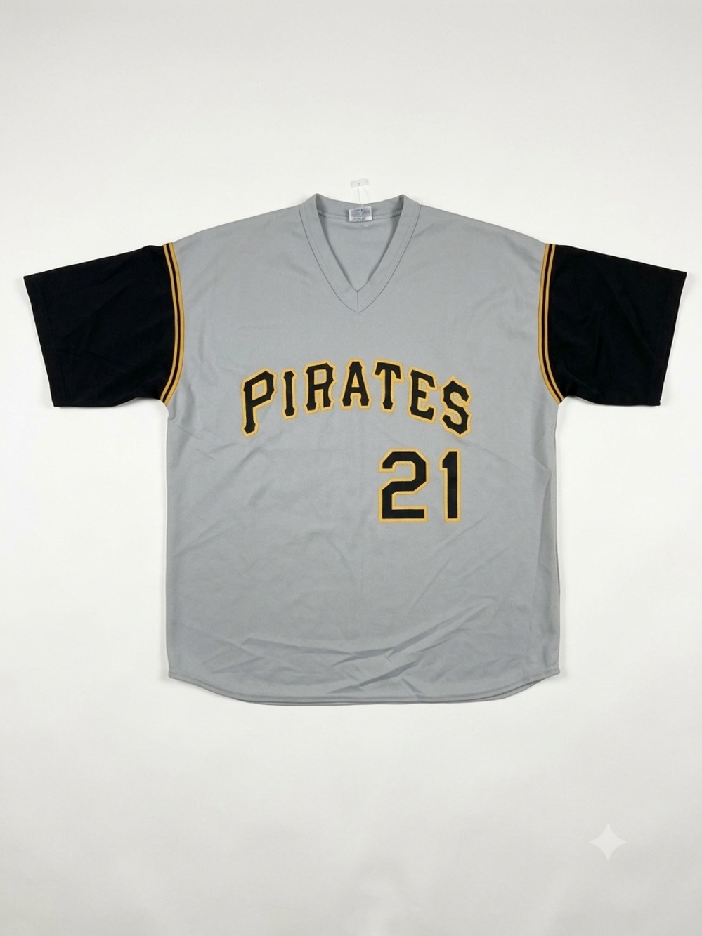 Roberto Clemente Pittsburgh Pirates #21 Vintage Style V-Neck Pullover Jersey Men